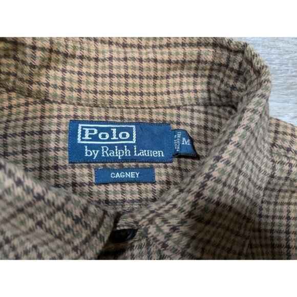 Vintage Polo Ralph Lauren Men's M Cagney Hunting Shirt 90s Shooting Patch Suede - Picture 2 of 11